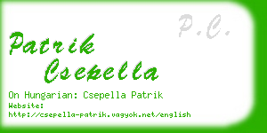 patrik csepella business card